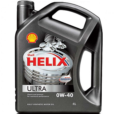 Масло моторное Shell Helix Ultra 0W40, 4л