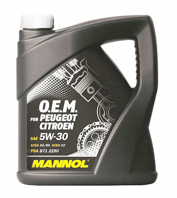 Масло моторное Mannol O.E.M Peugeot Citroen 5W30, 4л