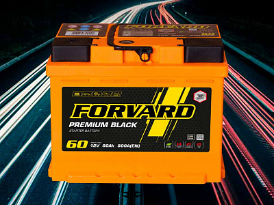 60Ач/600А/12V/оп/Евро(К)/-/FORVARD////-/242*175*190