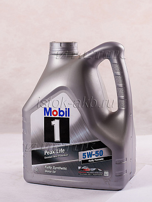 Масло моторное Mobil Peak Life 5W50, 4л
